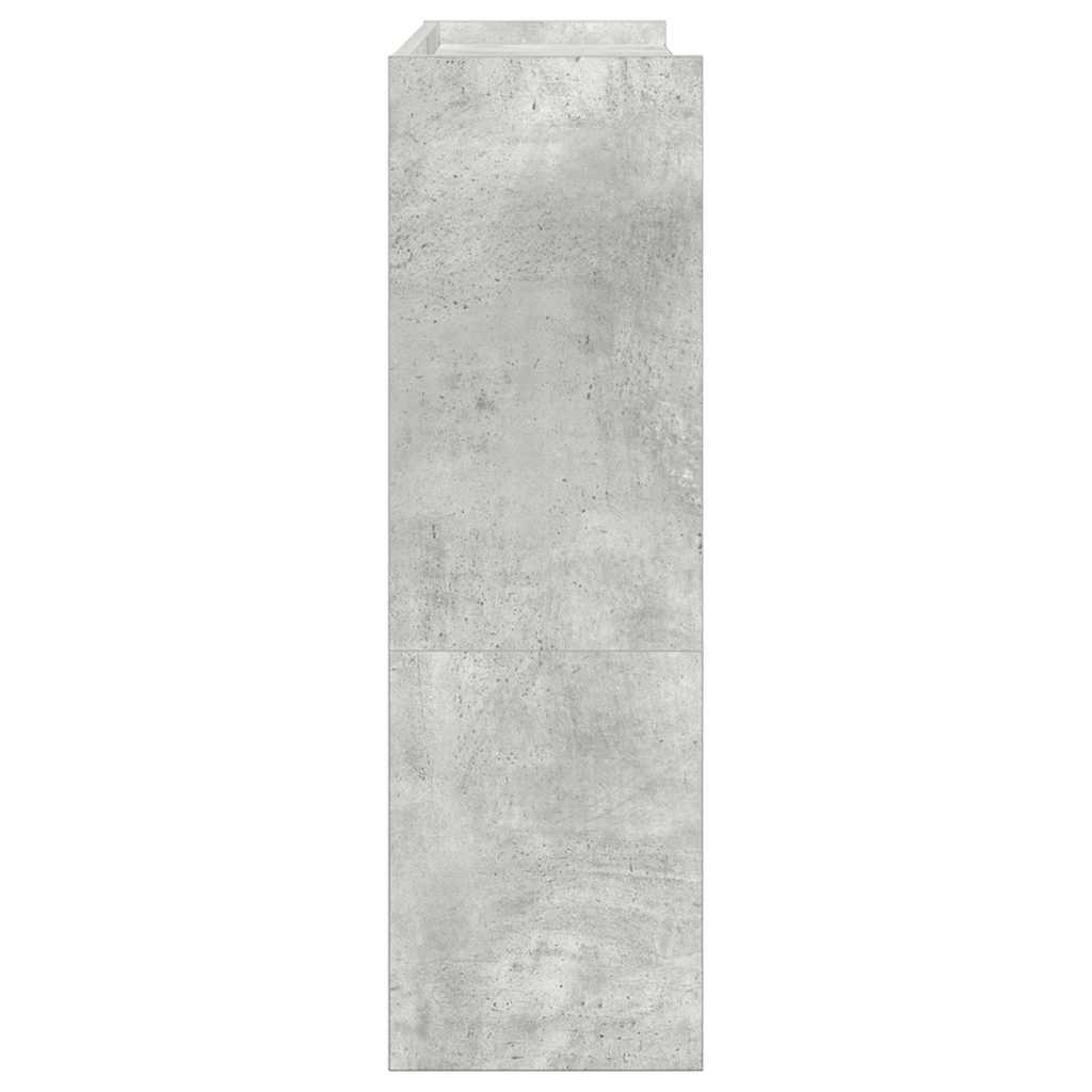Scarpiera Grigio Cemento 80x25x81 cm in Legno Multistrato