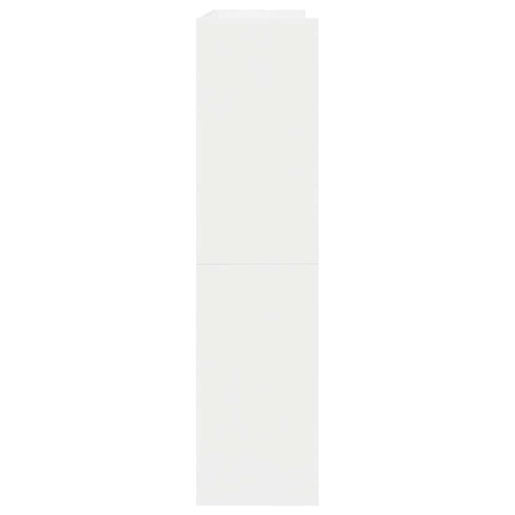 Scarpiera Bianca 80x25x62 cm in Legno Multistrato