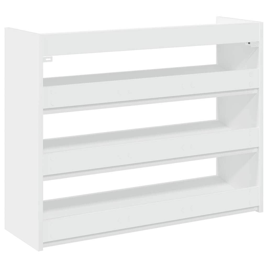 Scarpiera Bianca 80x25x62 cm in Legno Multistrato