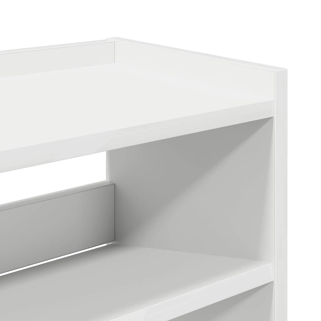 Scarpiera Bianca 80x25x62 cm in Legno Multistrato