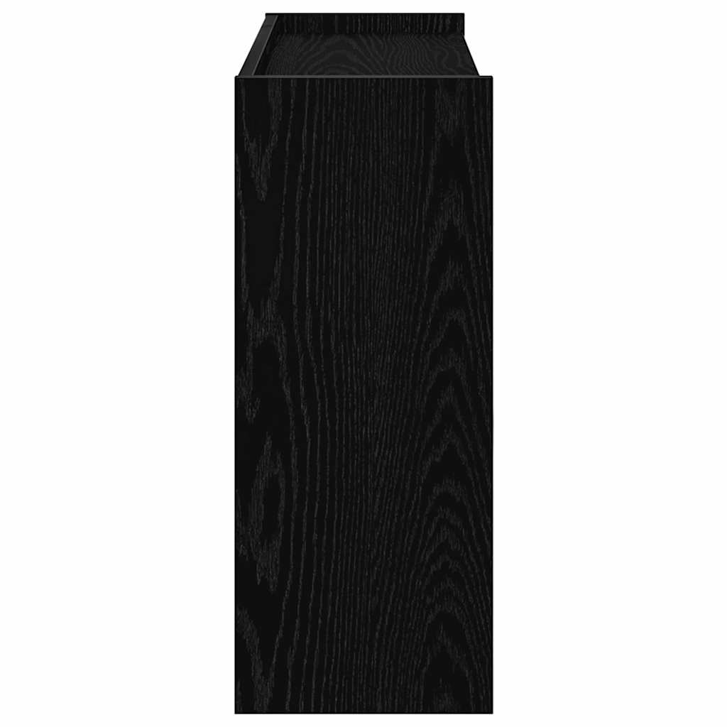 Scarpiera Nera 80x25x62 cm in Legno Multistrato