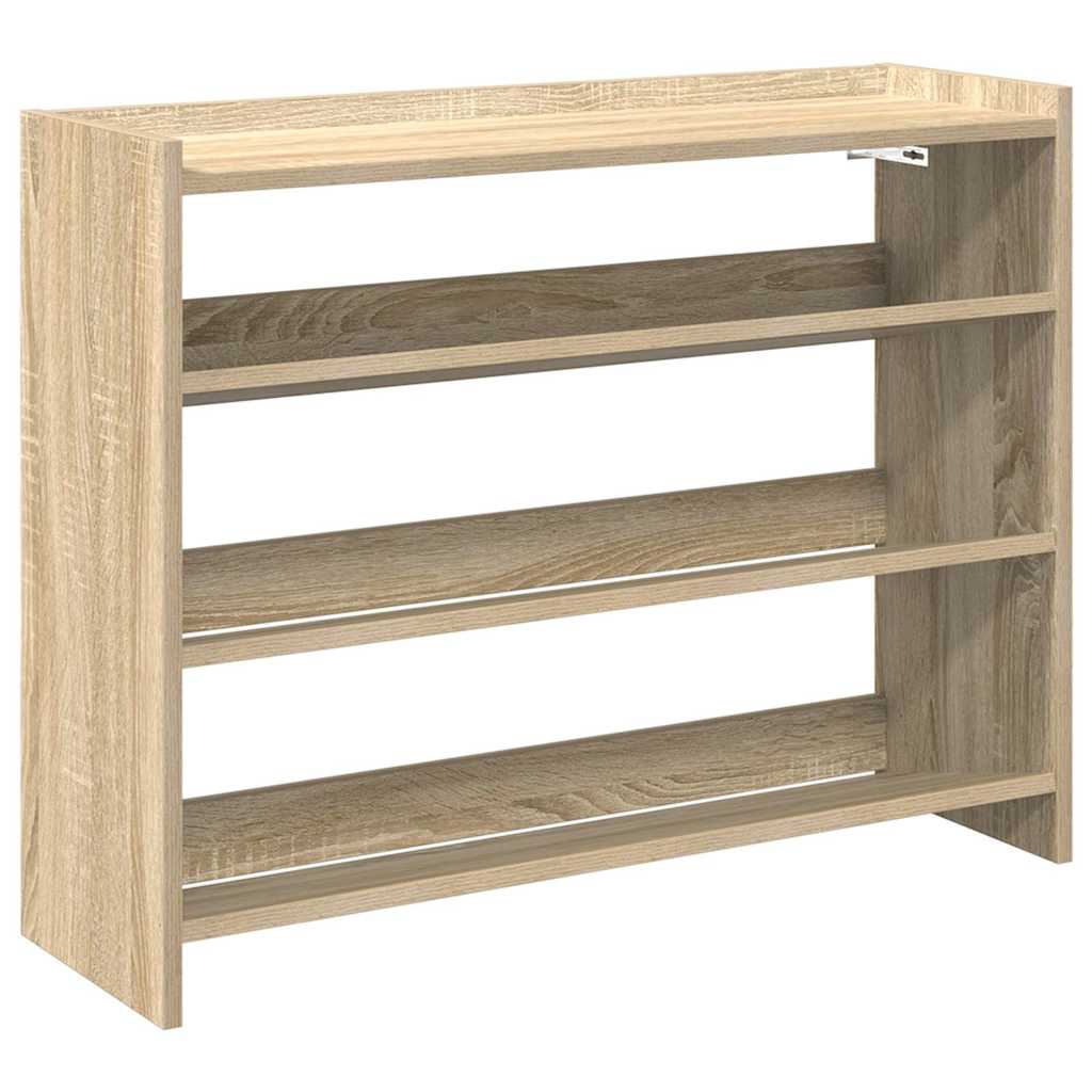 Scarpiera Rovere Sonoma 80x25x62 cm in Legno Multistrato