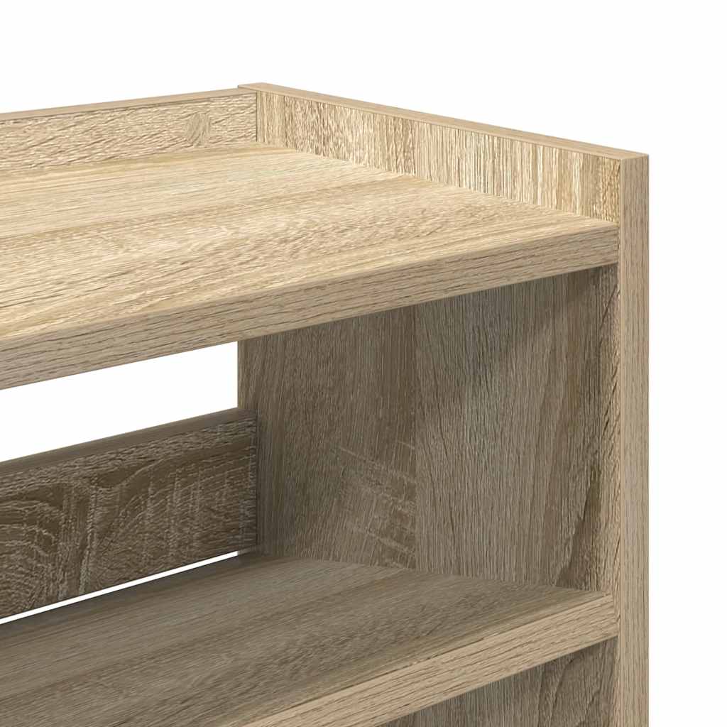 Scarpiera Rovere Sonoma 80x25x62 cm in Legno Multistrato