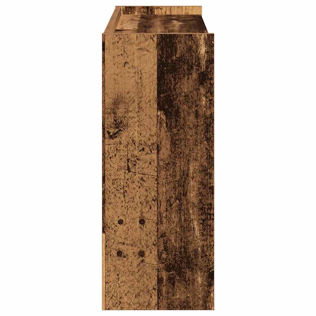 Scarpiera Legno Antico 80x25x62 cm in Legno Multistrato