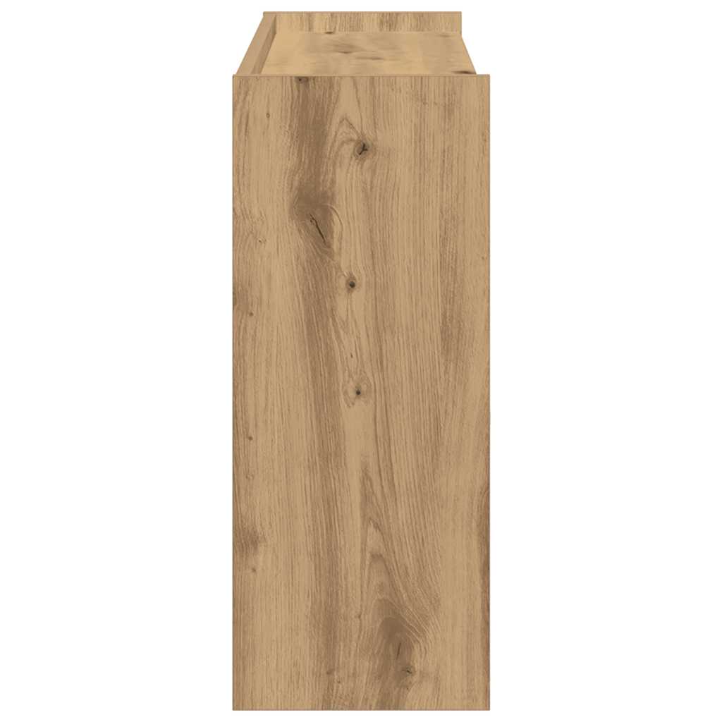 Scarpiera Rovere Artigianale 80x25x62 cm in Legno Multistrato