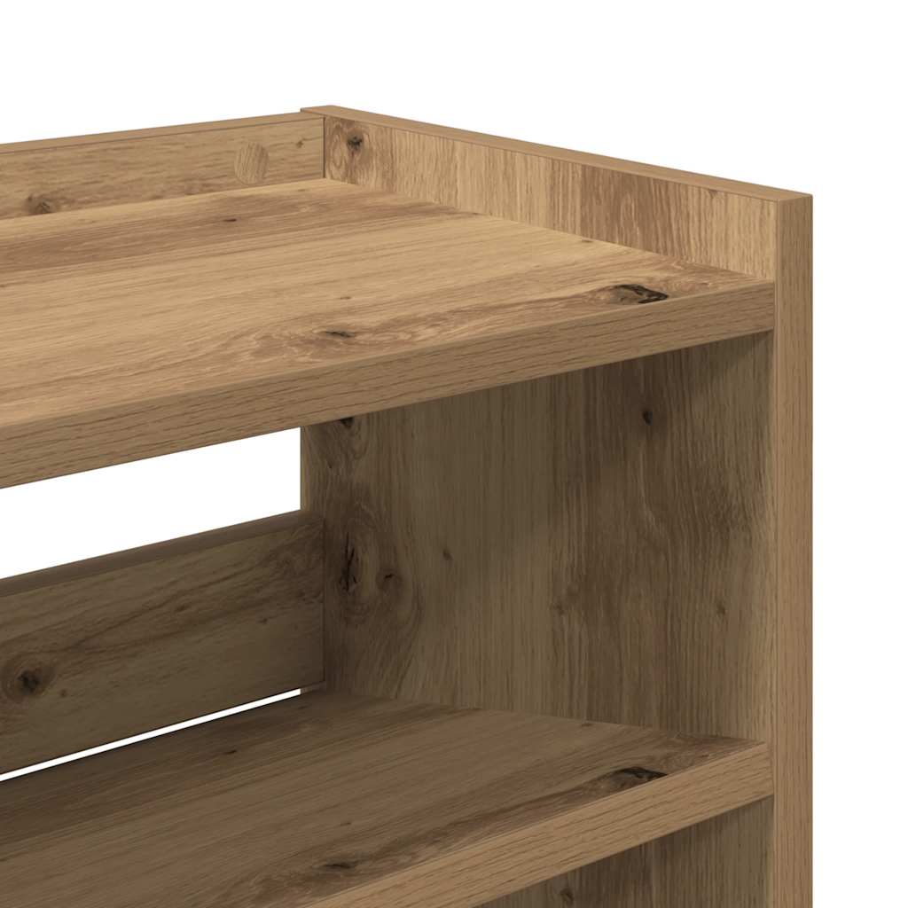 Scarpiera Rovere Artigianale 80x25x62 cm in Legno Multistrato