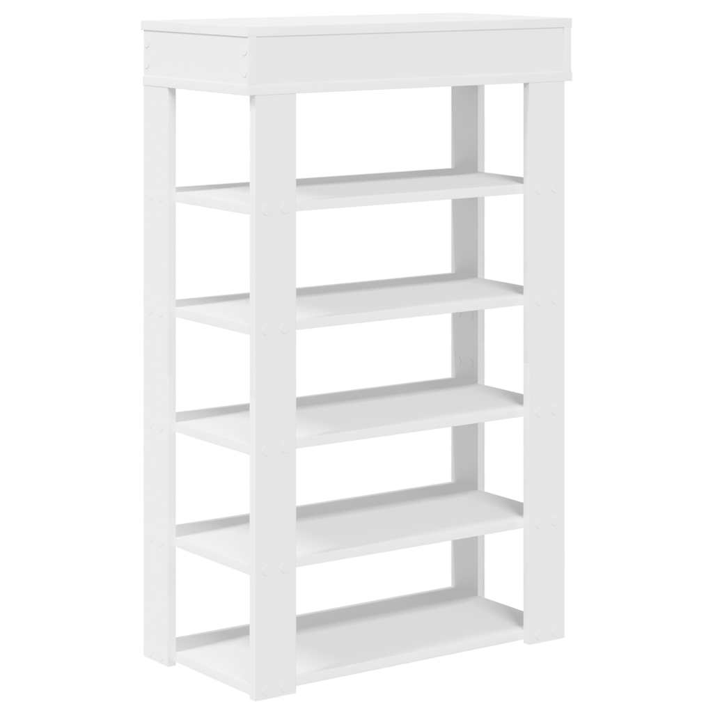 Scarpiera Bianca 60x30x98 cm in Legno Multistrato