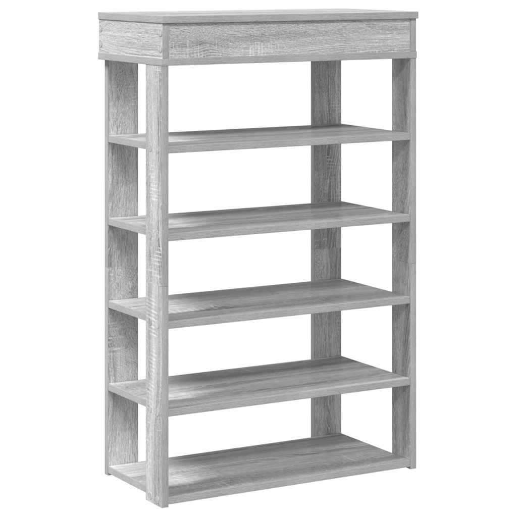 Scarpiera Grigio Sonoma 60x30x98 cm in Legno Multistrato
