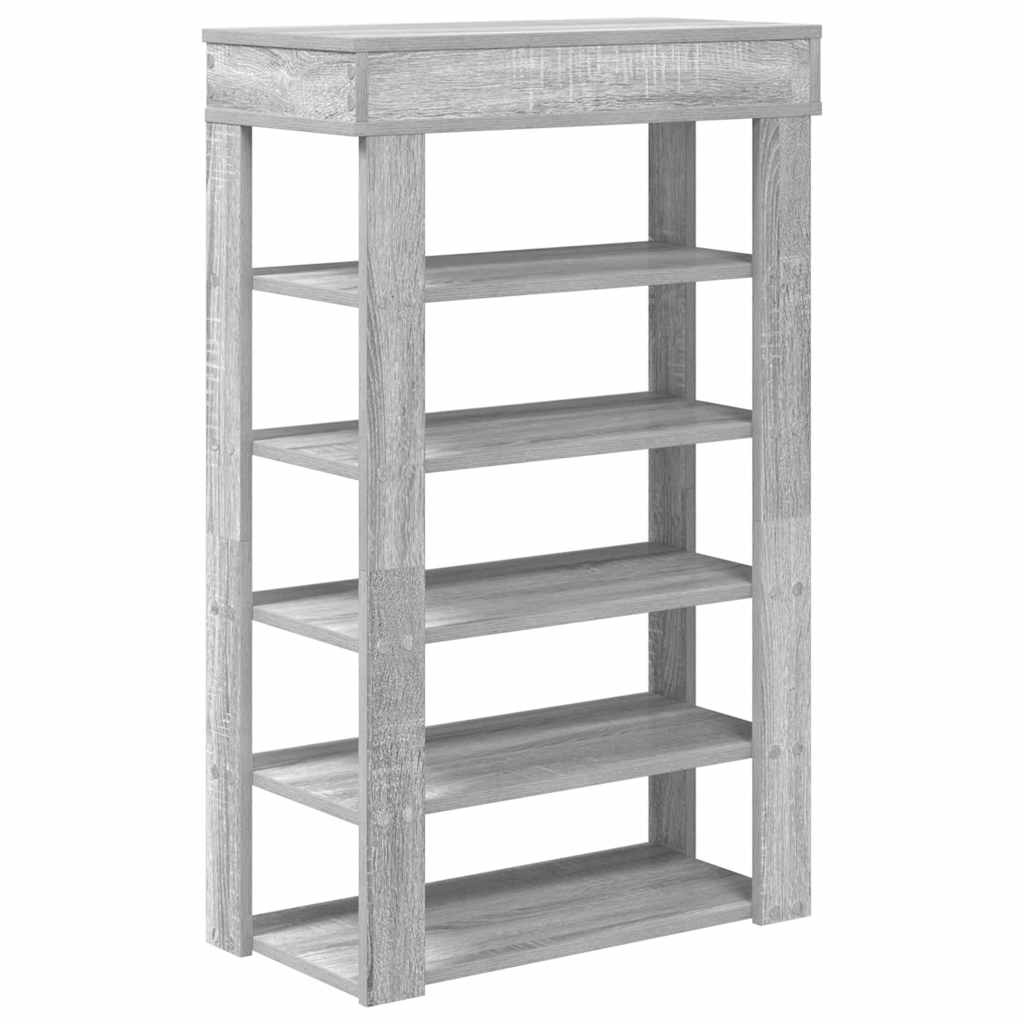 Scarpiera Grigio Sonoma 60x30x98 cm in Legno Multistrato