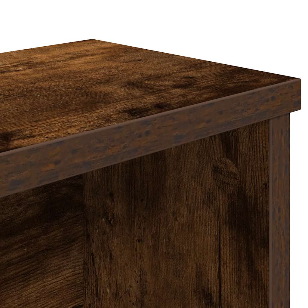 Scaffale da Cucina Impilabile Rovere Fumo 60x15x16 cm