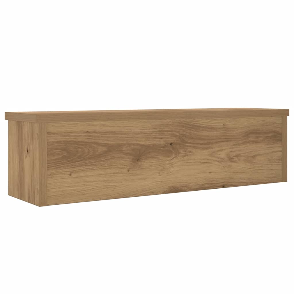 Scaffali da Cucina Impilabili 2pz Rovere Artigianale 60x15x16cm