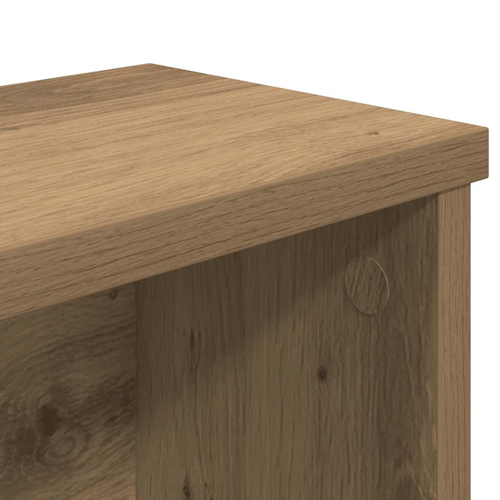 Scaffali da Cucina Impilabili 2pz Rovere Artigianale 60x15x16cm