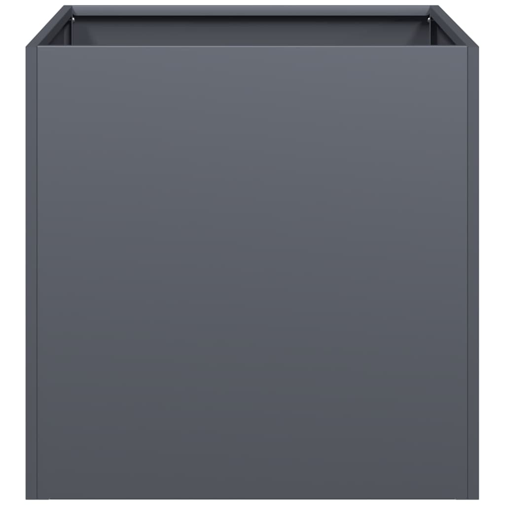 Fioriera Antracite 40x40x40 cm in Acciaio Laminato a Freddo