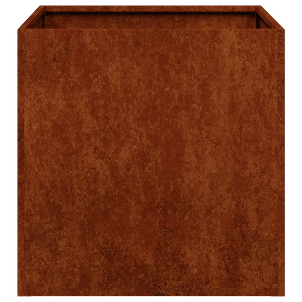 Fioriera Arrugginita 40x40x40 cm in Acciaio Corten