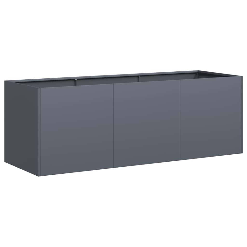 Fioriera Antracite 120x40x40 cm Acciaio laminato a freddo
