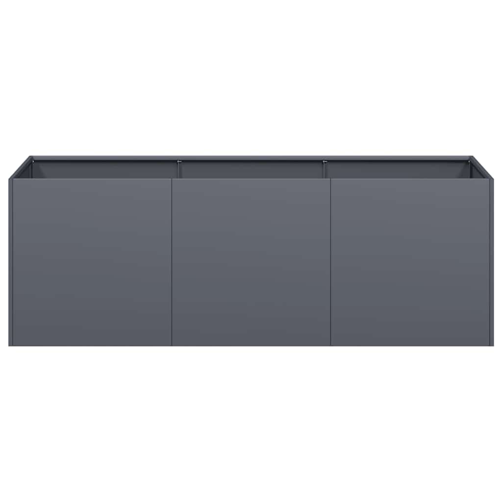 Fioriera Antracite 120x40x40 cm Acciaio laminato a freddo