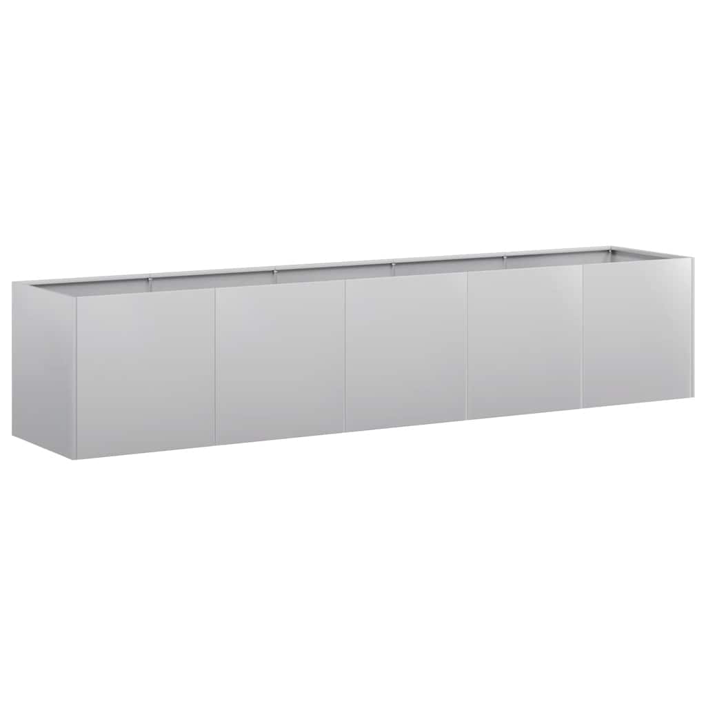 Fioriera 200x40x40 cm in Acciaio Zincato