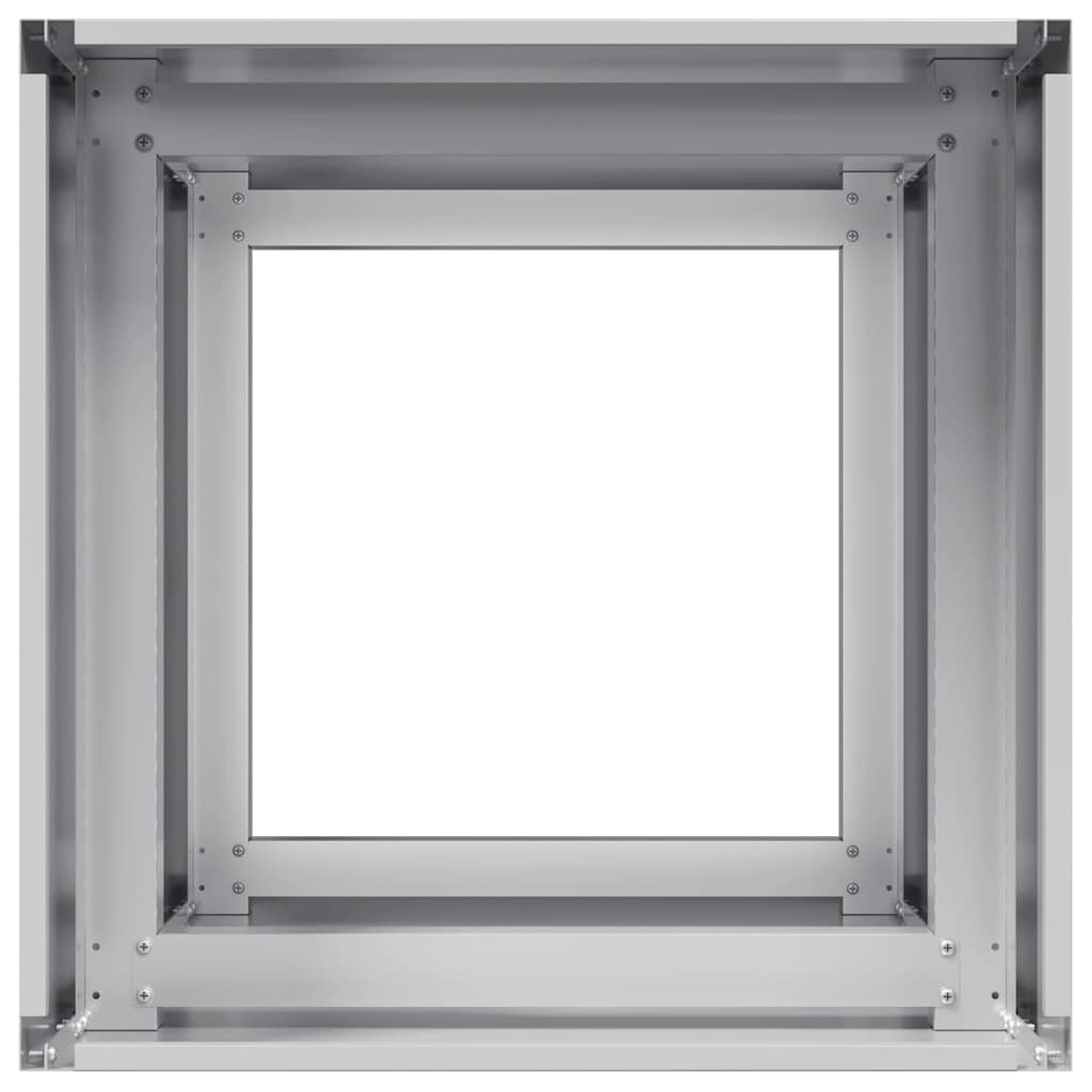 Fioriera 40x40x80 cm in Acciaio Zincato