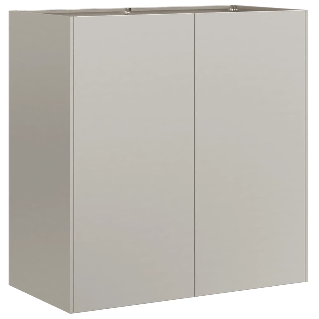 Fioriera Arrugginita 80x40x80 cm in Acciaio Corten
