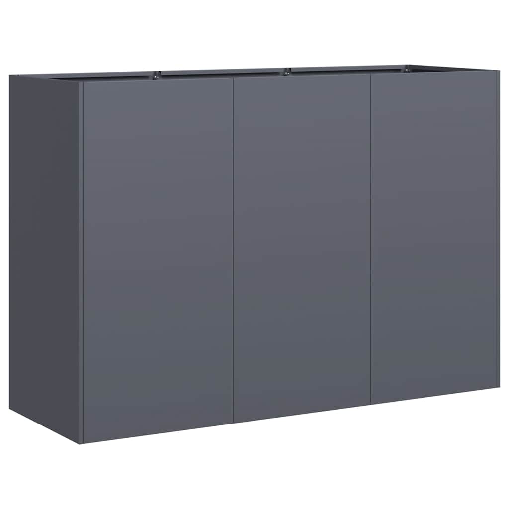 Fioriera Antracite 120x40x80 cm in Acciaio Laminato a Freddo