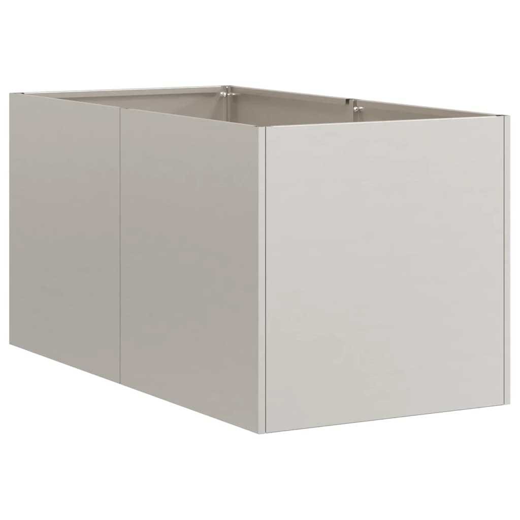 Fioriera Arrugginita 40x80x40 cm in Acciaio Corten