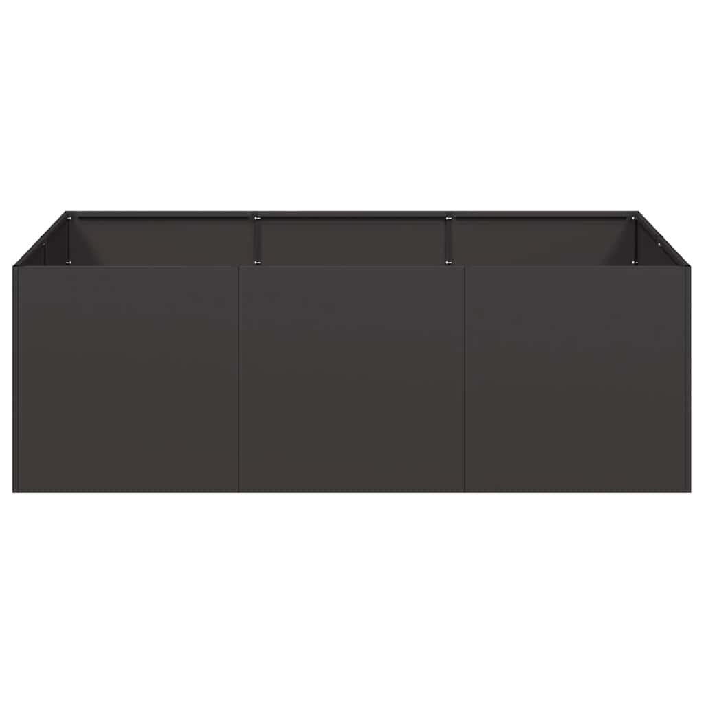 Fioriera Nera 120x80x40 cm in Acciaio