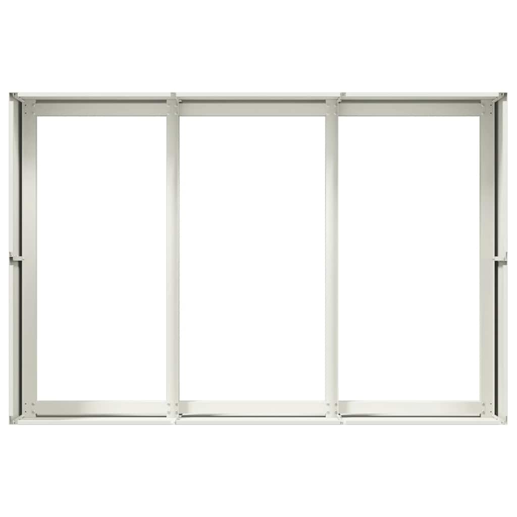 Fioriera Bianca 120x80x40 cm in Acciaio