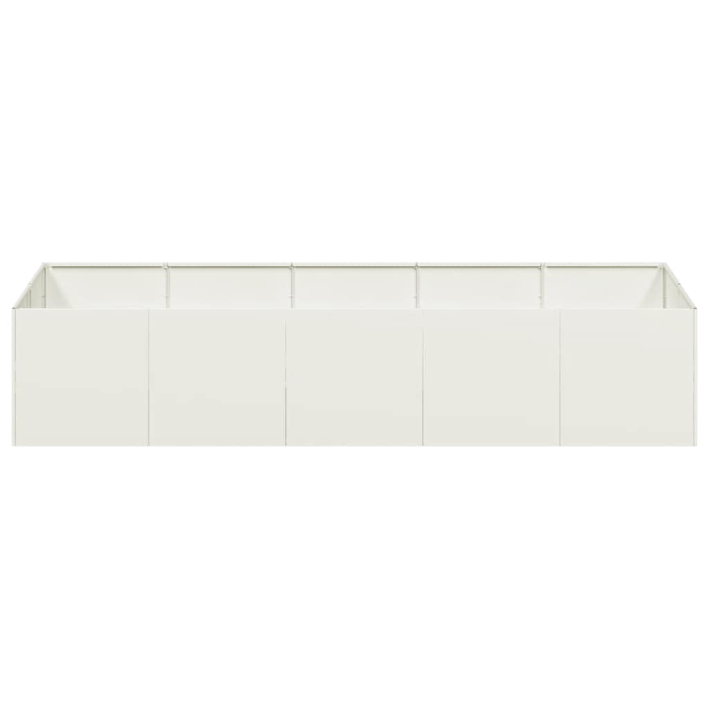 Fioriera Bianca 200x80x40 cm in Acciaio