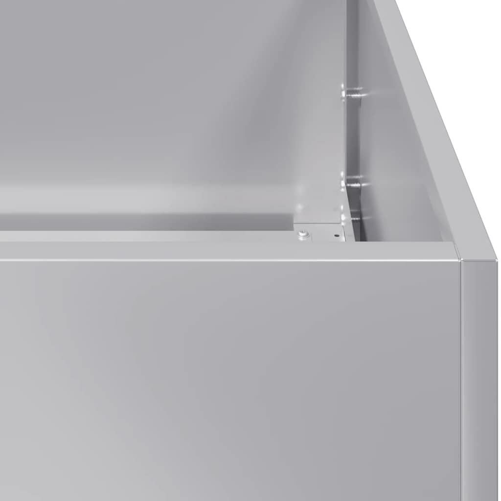 Fioriera 40x80x80 cm in Acciaio Zincato
