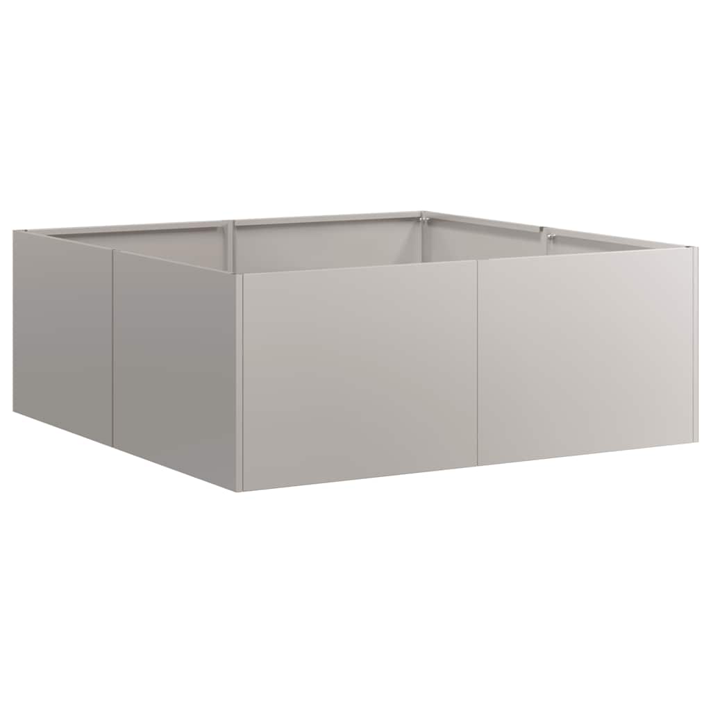 Fioriera Arrugginita 80x80x30 cm in Acciaio Corten