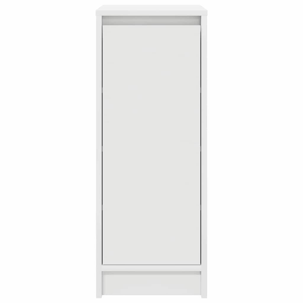 Scarpiera Bianca 29,5x34x76 cm in Legno Multistrato