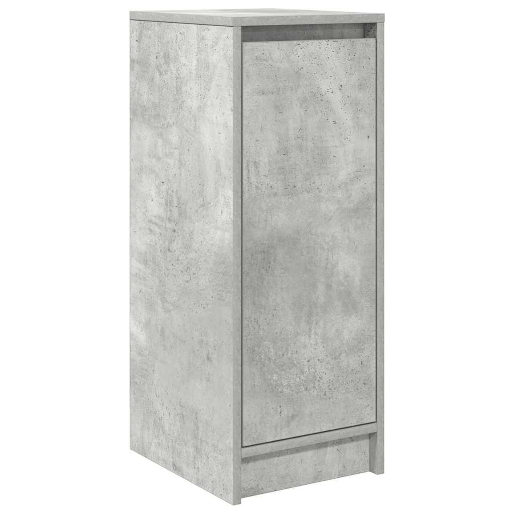 Scarpiera Grigio Cemento 29,5x34x76 cm in Legno Multistrato