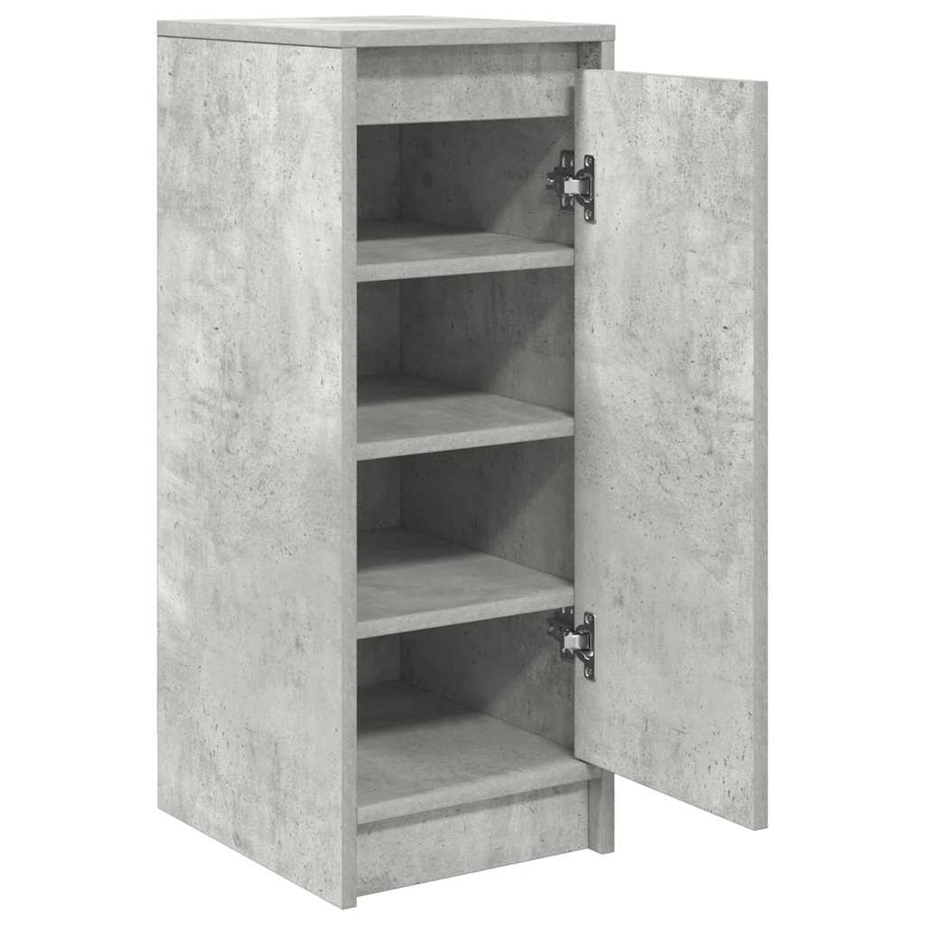 Scarpiera Grigio Cemento 29,5x34x76 cm in Legno Multistrato