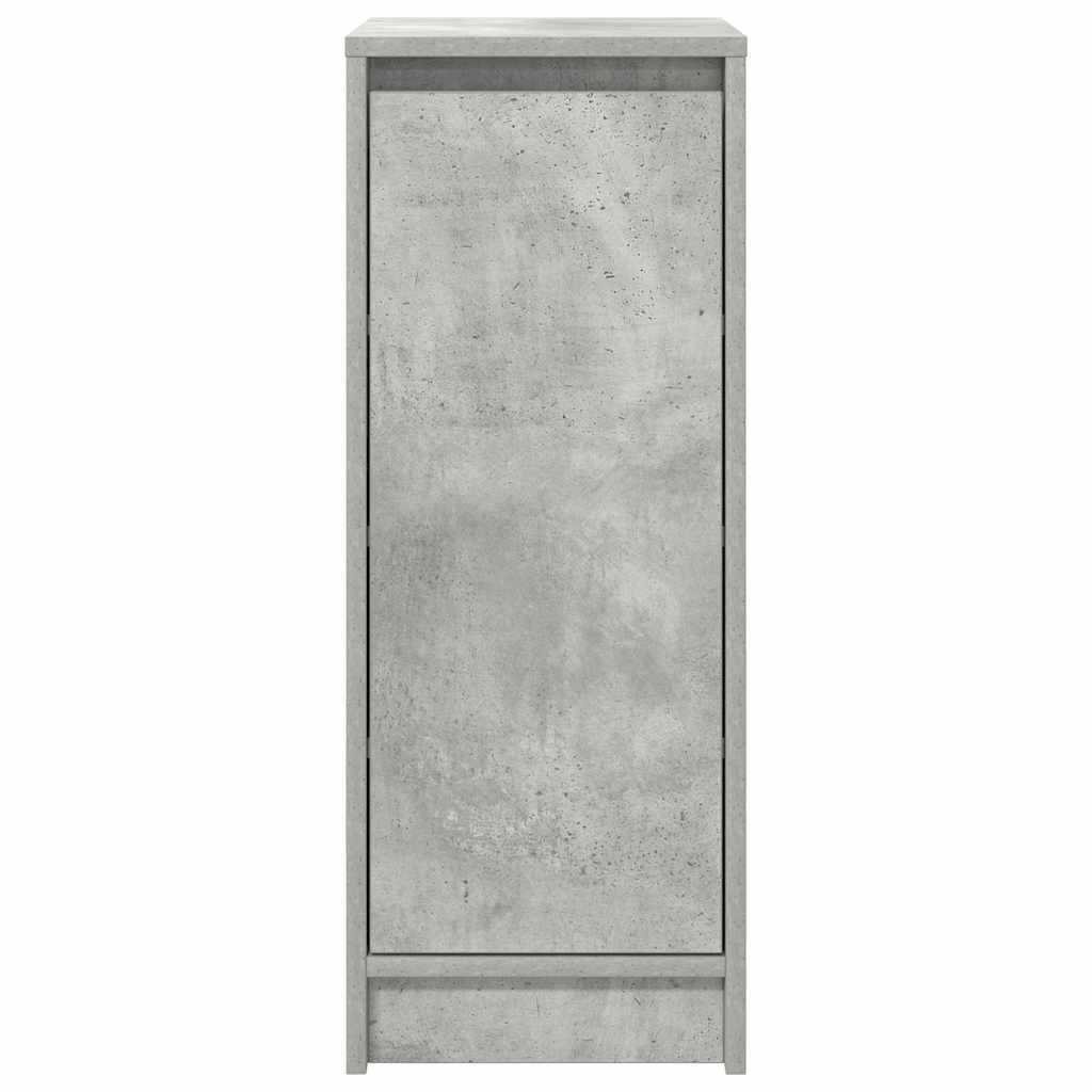 Scarpiera Grigio Cemento 29,5x34x76 cm in Legno Multistrato