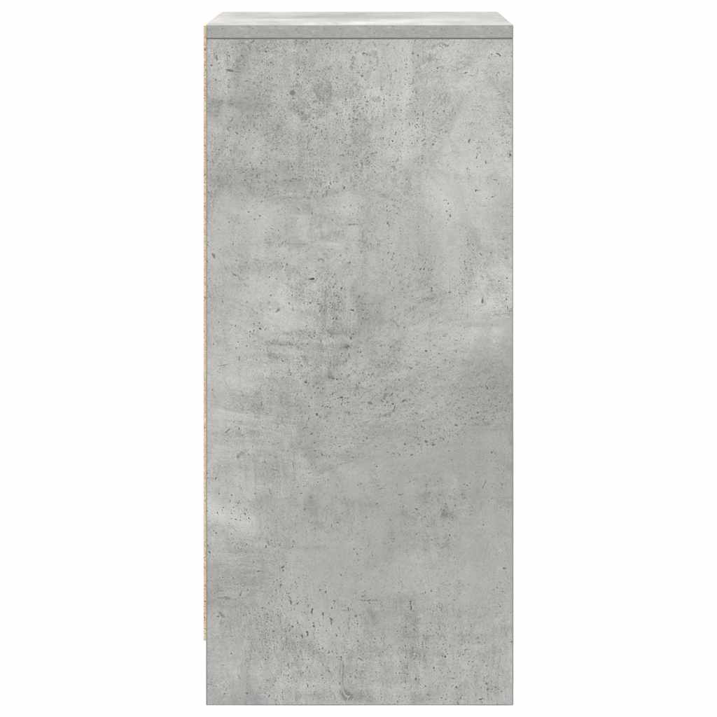 Scarpiera Grigio Cemento 29,5x34x76 cm in Legno Multistrato