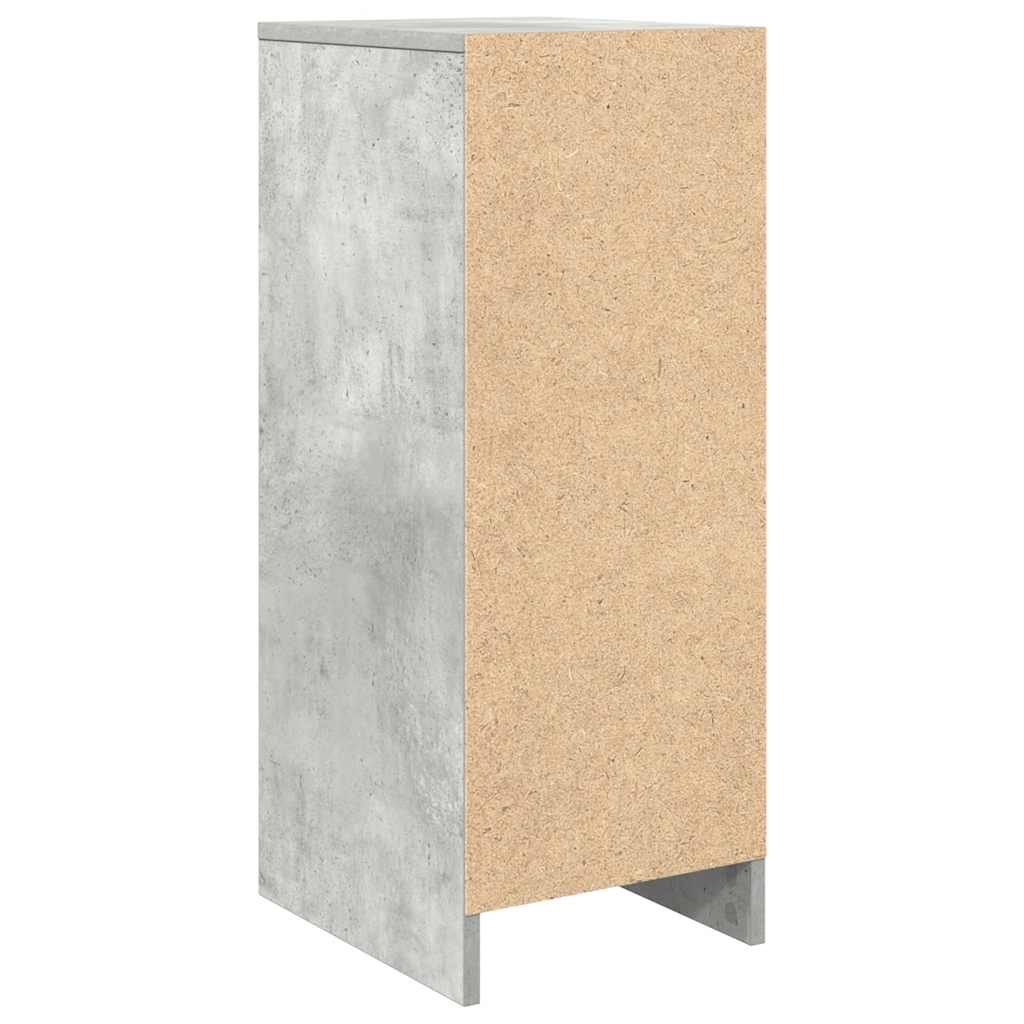 Scarpiera Grigio Cemento 29,5x34x76 cm in Legno Multistrato