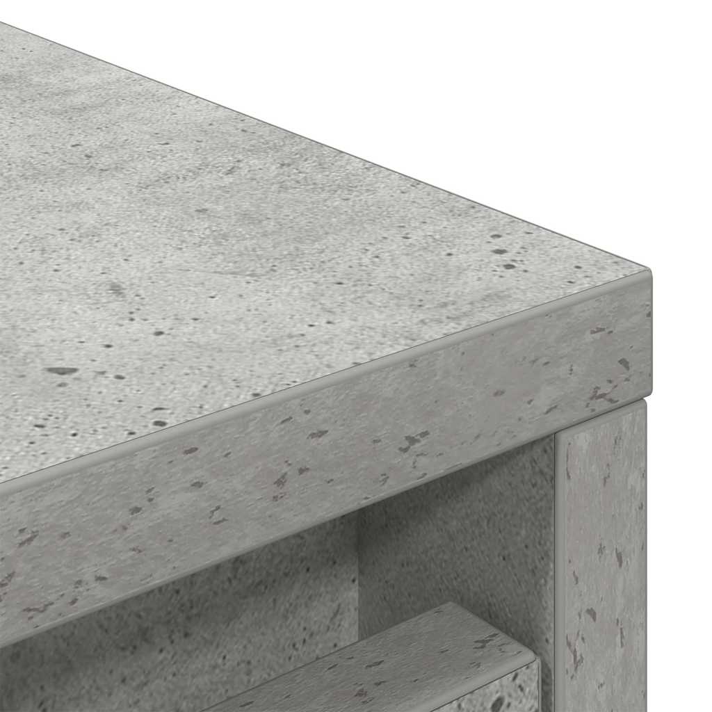 Scarpiera Grigio Cemento 29,5x34x76 cm in Legno Multistrato