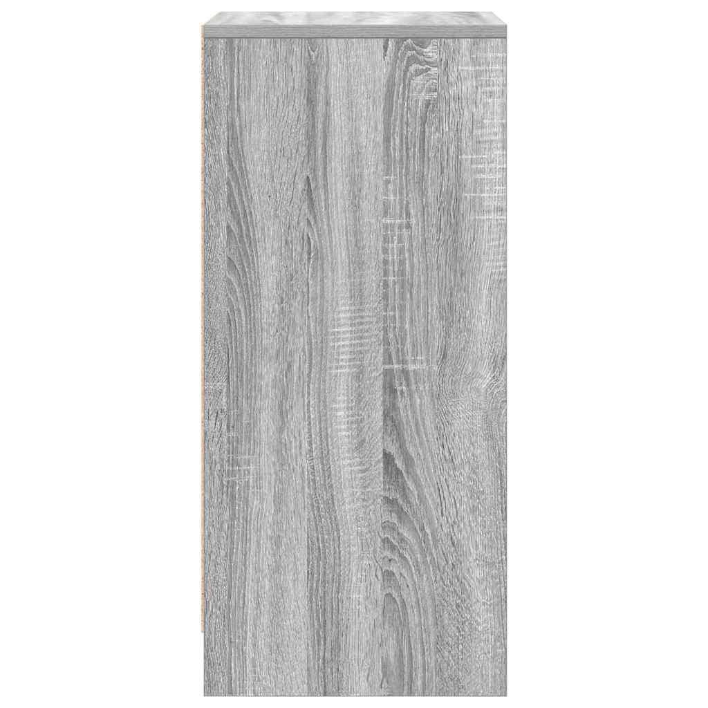 Scarpiera Grigio Sonoma 29,5x34x76 cm in Legno Multistrato