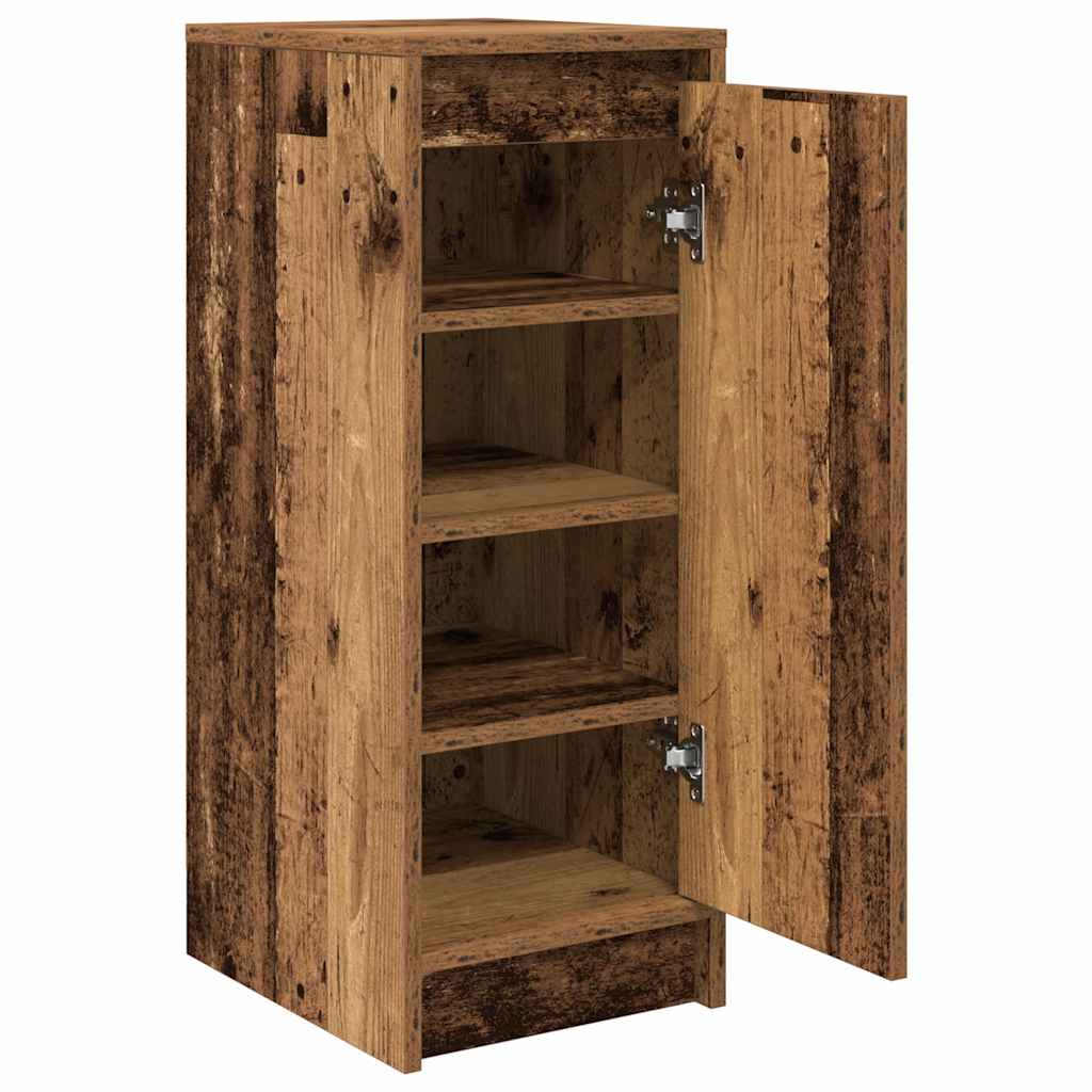 Scarpiera Legno Antico 29,5x34x76 cm in Legno Multistrato