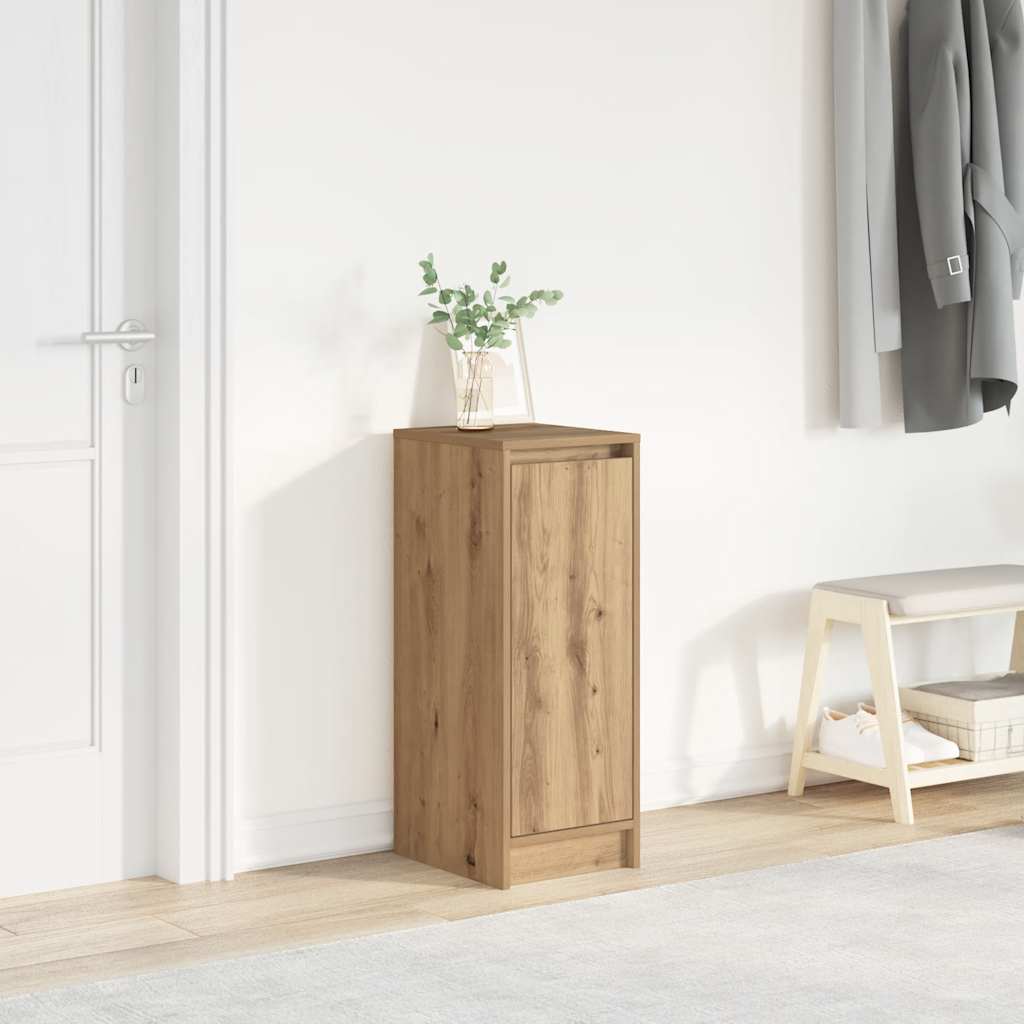 Scarpiera Rovere Artigianale 29,5x34x76 cm in Legno Multistrato