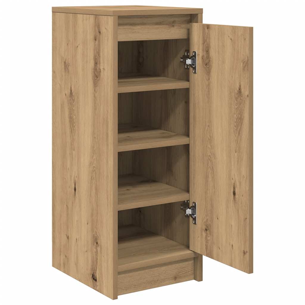 Scarpiera Rovere Artigianale 29,5x34x76 cm in Legno Multistrato