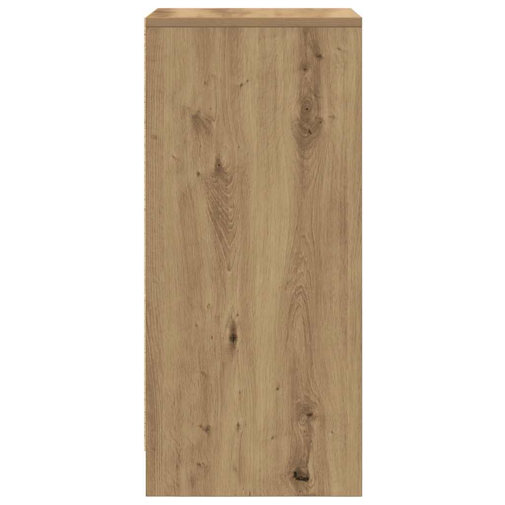 Scarpiera Rovere Artigianale 29,5x34x76 cm in Legno Multistrato