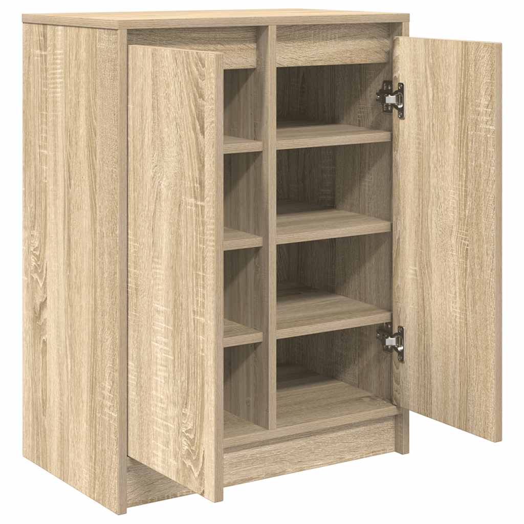 Scarpiera Rovere Sonoma 57x34x76 cm in Legno Multistrato