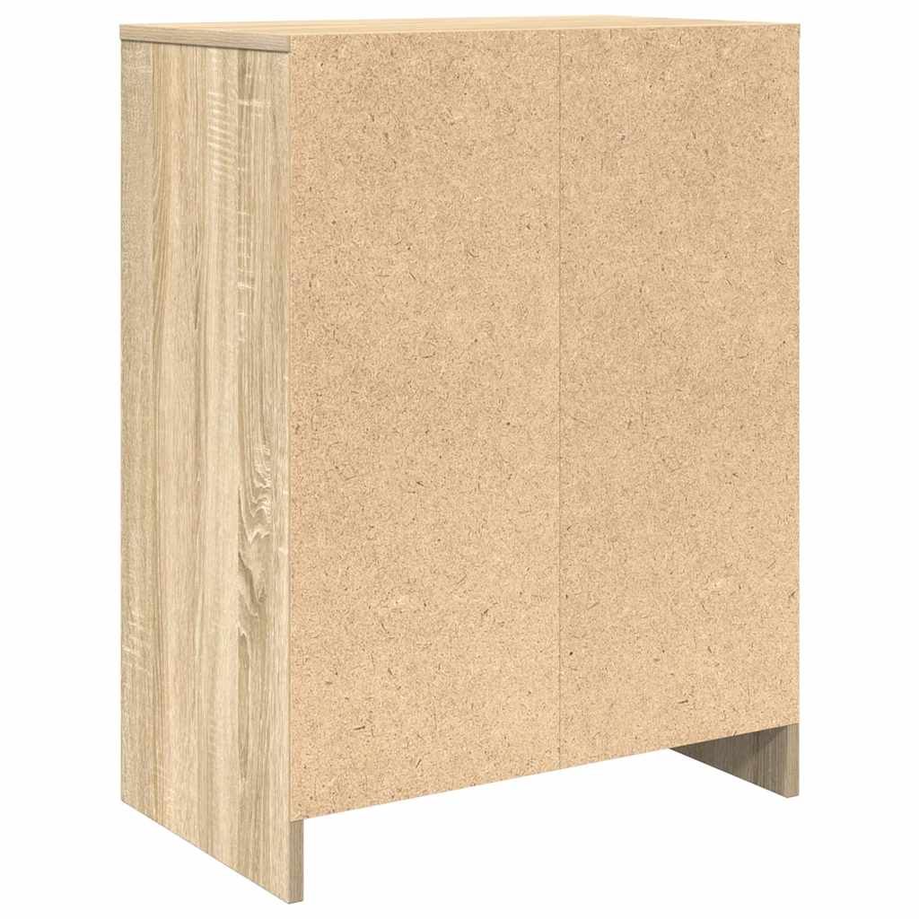 Scarpiera Rovere Sonoma 57x34x76 cm in Legno Multistrato