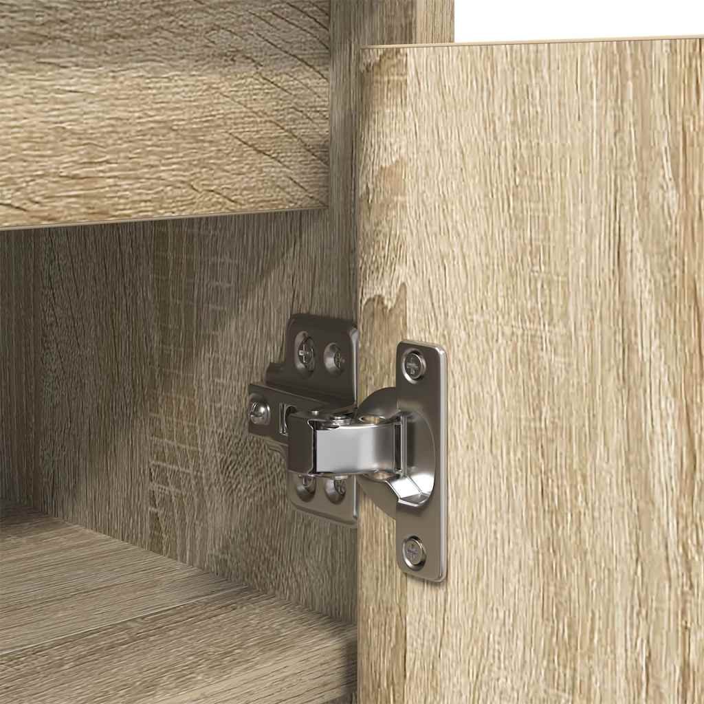 Scarpiera Rovere Sonoma 57x34x76 cm in Legno Multistrato