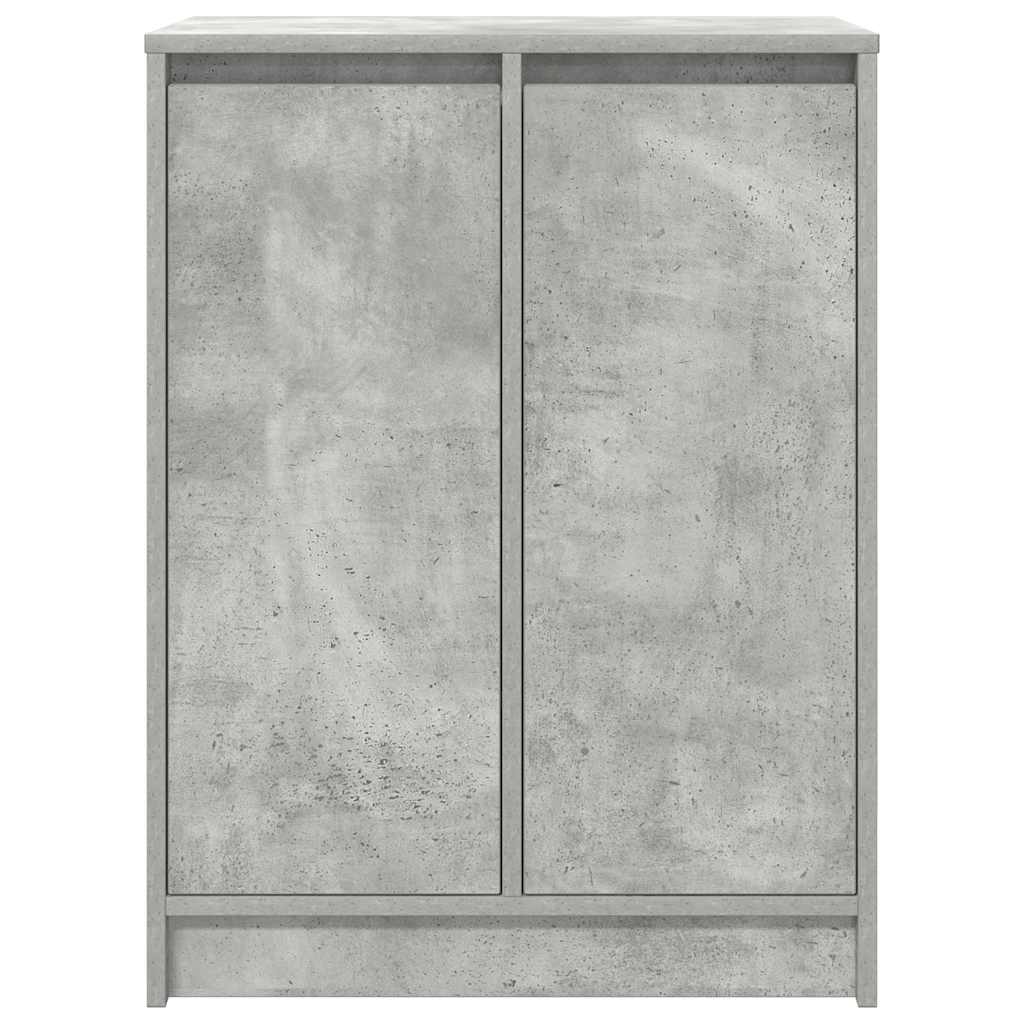 Scarpiera Grigio Cemento 57x34x76 cm in Legno Multistrato