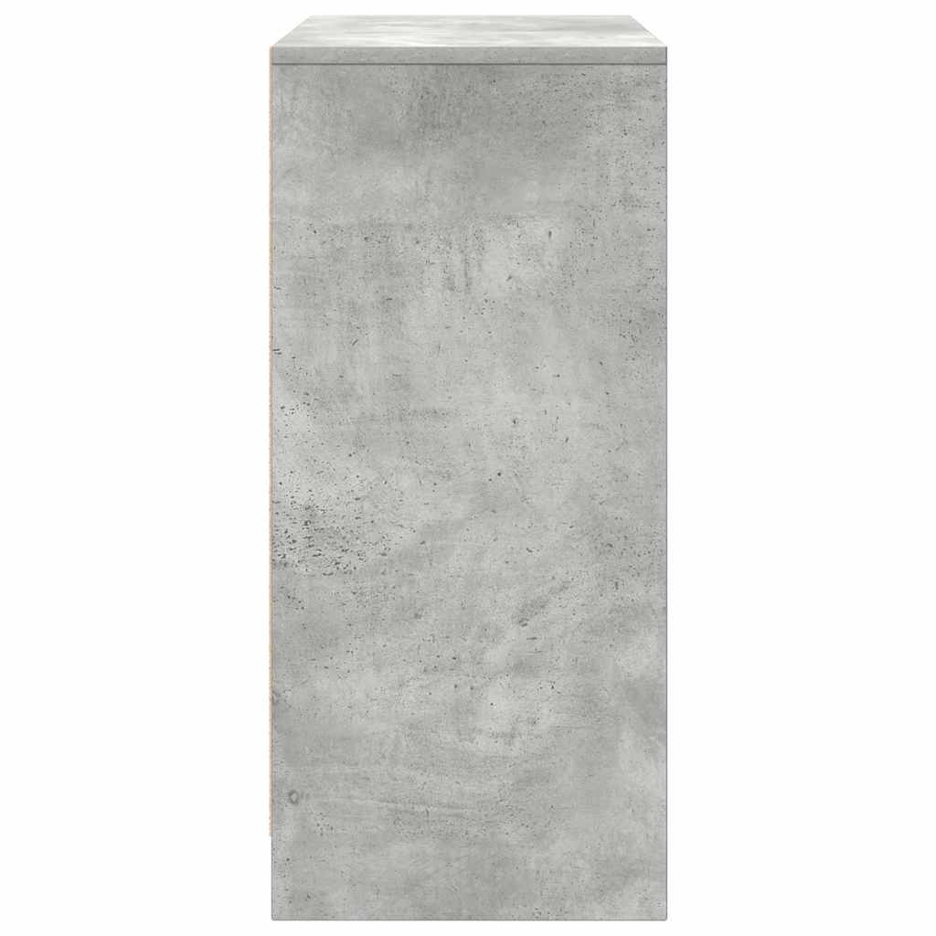 Scarpiera Grigio Cemento 57x34x76 cm in Legno Multistrato