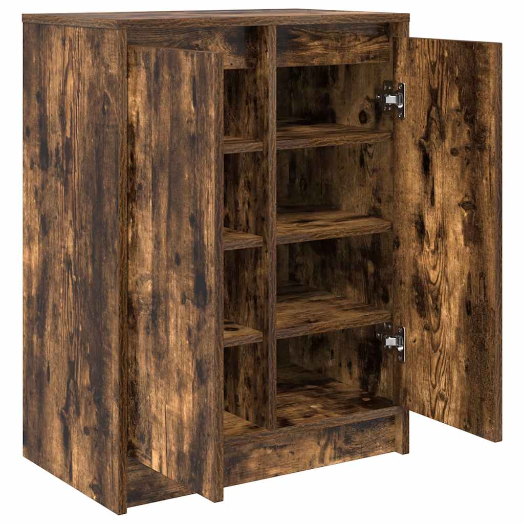 Scarpiera Rovere Fumo 57x34x76 cm in Legno Multistrato