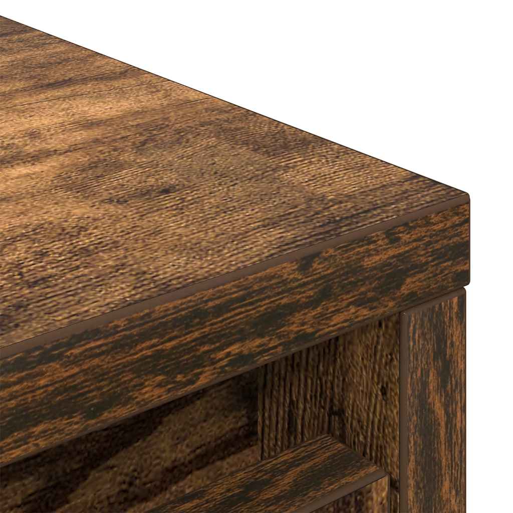 Scarpiera Rovere Fumo 57x34x76 cm in Legno Multistrato