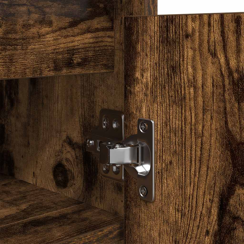 Scarpiera Rovere Fumo 57x34x76 cm in Legno Multistrato